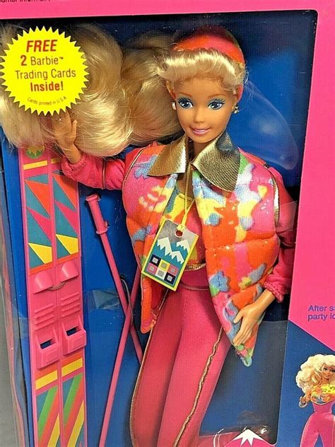 1990 Mattel Ski Fun Barbie Doll 7511 Unopened Box Mattel