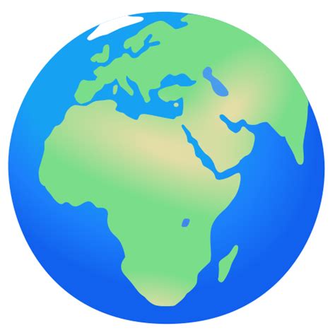 🌍 Globe Showing Europe Africa Emoji Africa And Europe Emoji