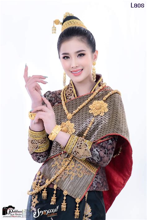 Laos 🇱🇦 ລາວ Lao Traditional Dress East Asian Fashion Laos Clothing Traditional Dresses