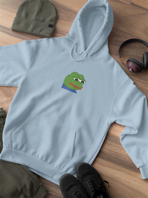 Sad Pepe The Frog Hoodie Funny Dank Meme Comfy Streetwear Etsy