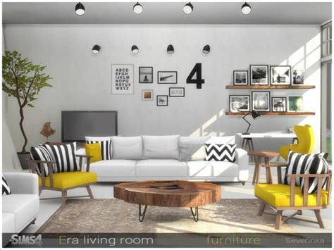 The Sims Resource Era Livingroom Furniture By Severinka Sims 4 Downloads