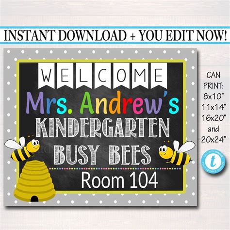 Teacher Name Signs For Door Printable