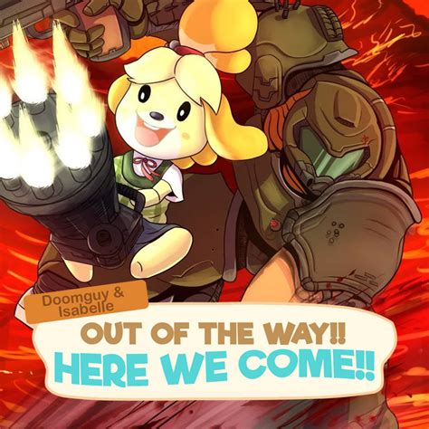 Internets New Best Friends Doomguy And Isabelle Play With Them Now