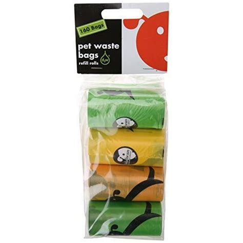 Lola Bean Waste Pick Up Bags 8 Refill Rolls160ctunscented Walmart