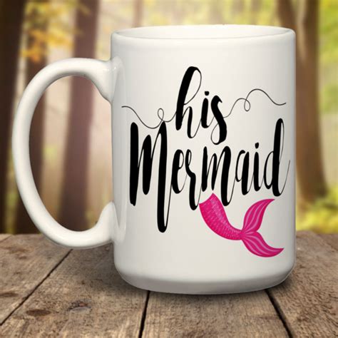 His Mermaid Mug Mermaid Mugs Mugs Coffee Mug Ideas