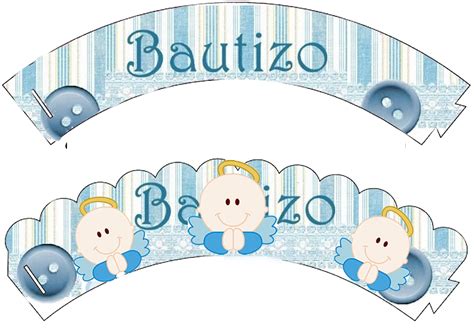 Kit Para Bautizo De Niño Con Angelito Oh My Bebé