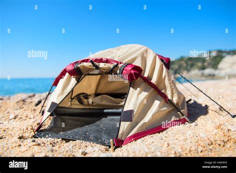 Dome Tent At The Beach Stock Photo Alamy