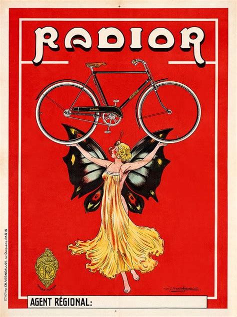Radior Bicycle Poster Cycling Poster Bicycle Art Vintage Etsy Bike Poster Vintage