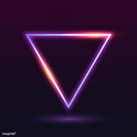 Glowing Triangle Neon Hd Abstract 4k Wallpapers Image