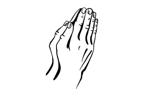 Praying Hands Svg Cut File By Creative Fabrica Crafts · Creative Fabrica