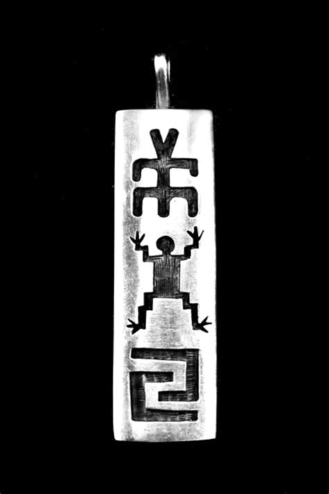 Native American Silver Pendant By Hopi Duane Tawahongva In 2022 Hopi