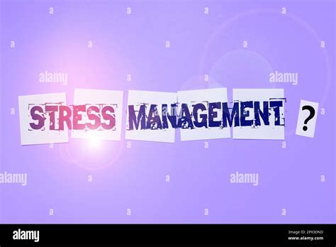 Handwriting Text Stress Management Concept Meaning Learning Ways Of