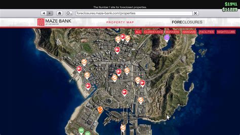 Gta 5 Bank Locations On Map