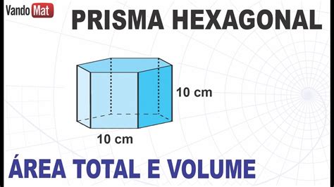 Área Total E Volume De Prisma Hexagonal Concurso Prisma Enem Youtube