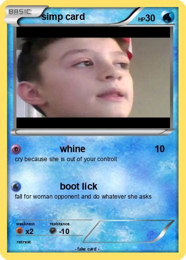 Pokémon Simp Card 2 2 Whine My Pokemon Card