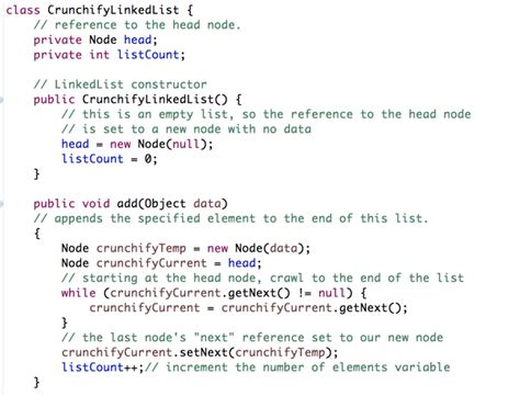 How To Implement A Linkedlist Class From Scratch In Java Crunchify