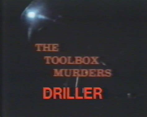 The Toolbox Murders 1978 Rarovhs 1978 Cameron Mitchell Terror