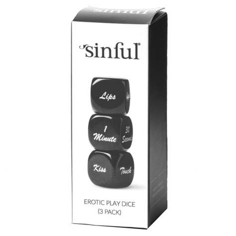Sinful Erotic Play Dice 3 Pack Buy Here