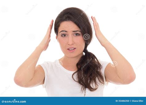 menina surpreendida bonita nova isolada no branco foto de stock imagem de isolado menina