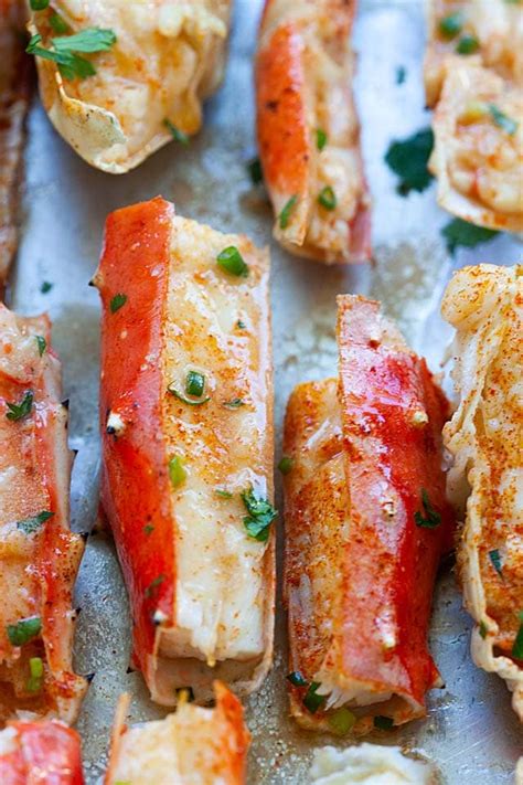 King Crab Legs Baked With Butter In 2020 Baked Crab Legs Crab Legs