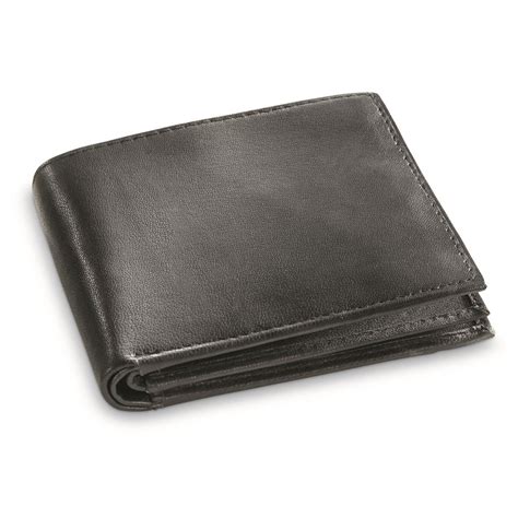 Men's Lambskin Leather Bifold Wallet - 667255, Wallets at Sportsman's Guide