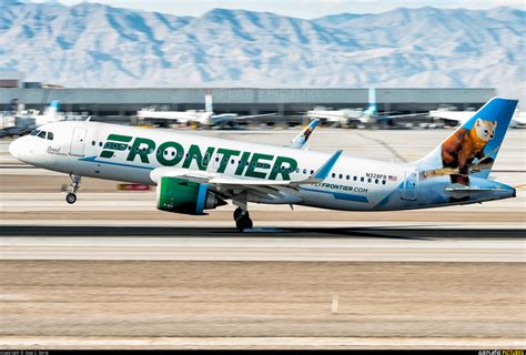 N328fr Frontier Airlines Airbus A320 Neo At Las Vegas Mccarran Intl
