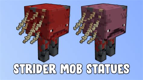 Strider Mob Statues Minecraft Map