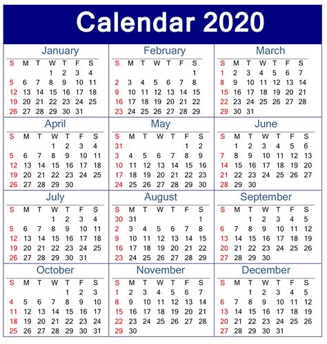 Collect Free Printable 2020 Employee Attendance Calendar Calendar