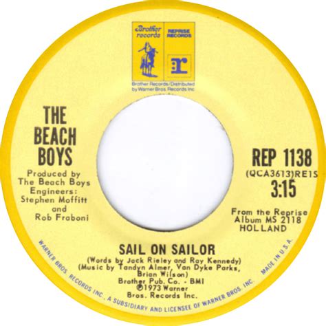 Sail On Sailor The Beach Boys Post Sounds