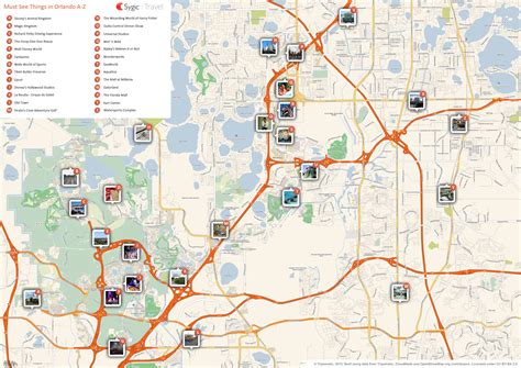 Orlando Tourist Attractions Map Images And Photos Finder