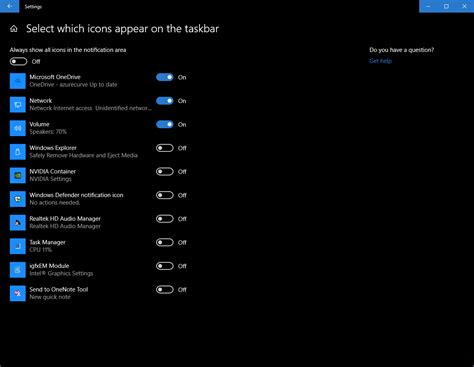 Choose Which Icons Show In Windows 10 System Tray Azurecurve