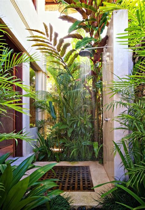 20 Tropical Outdoor Showers With Peaceful Feeling Home