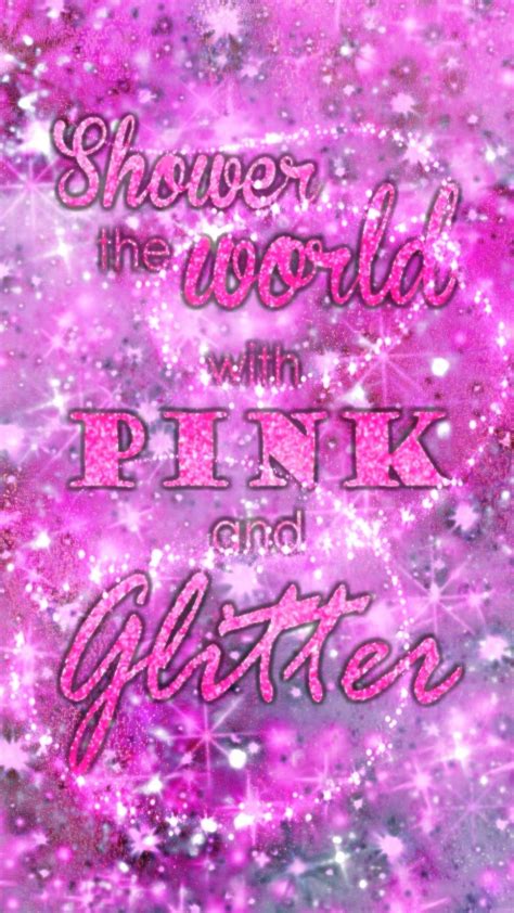 Pink Glitter Made By Me Pink Girly Glitter Sparkles Quotes