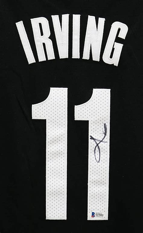 Kyrie Irving Brooklyn Nets Signed Autographed Black 11 Jersey Beckett