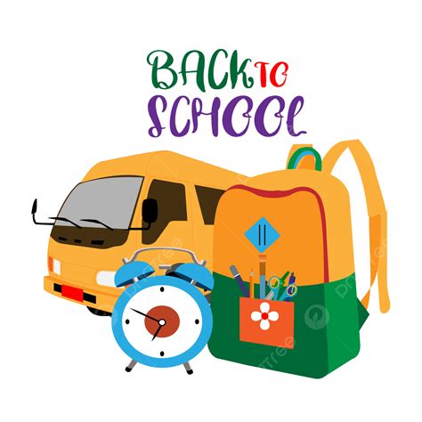 Schools Bus Clipart Transparent Background Back To School With Bus