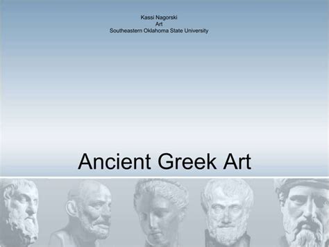 Ancient Greek Art Ppt