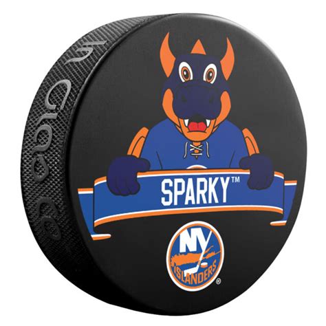 In 1995, the new york islanders decided to freshen the team's look by introducing a new logo, jersey and mascot. Official NHL Licensed puck of the New York Islanders Mascot "Sparky | eBay
