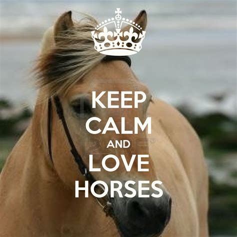 Keep Calm And Love Horses Poster Hors Keep Calm O Matic