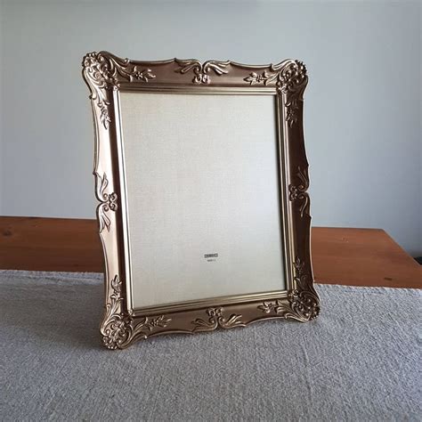 8 X 10 Brass Gold Tone Metal Picture Frame W Etsy Canada Metal