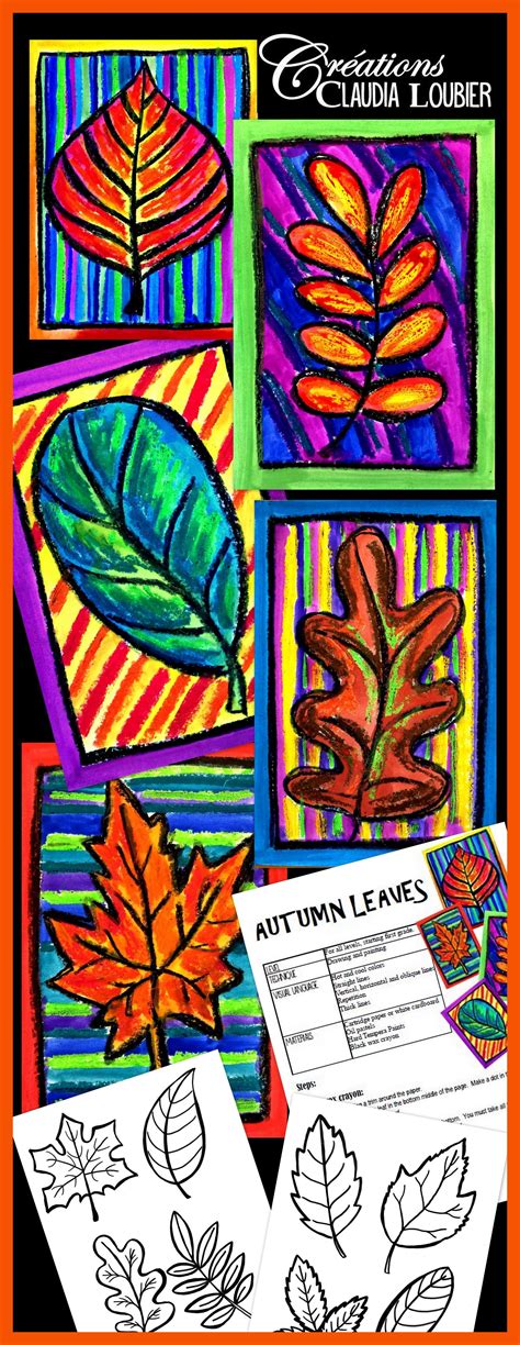 Art Project About Autumn Leaves For First Grade And Up The Students