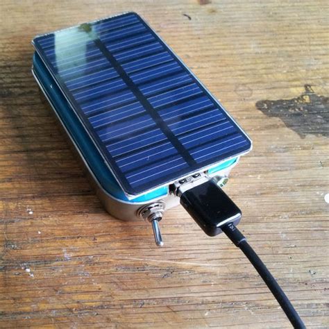 Nov 20, 2015 · our inaugural diy kit is a solar usb charger to introduce youth to electronics prototyping and solar technology. DIY Solar USB Charger out of an Altoid can (With images) | Diy solar charger, Solar usb charger ...