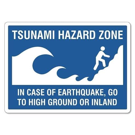 The warning was in effect for south alaska and the alaska peninsula and the aleutian islands, said the weather service in palmer, alaska, which warned that widespread hazardous tsunami waves are possible, based on the preliminary parameters of the quake. Tsunami Warning Sign - The Signmaker