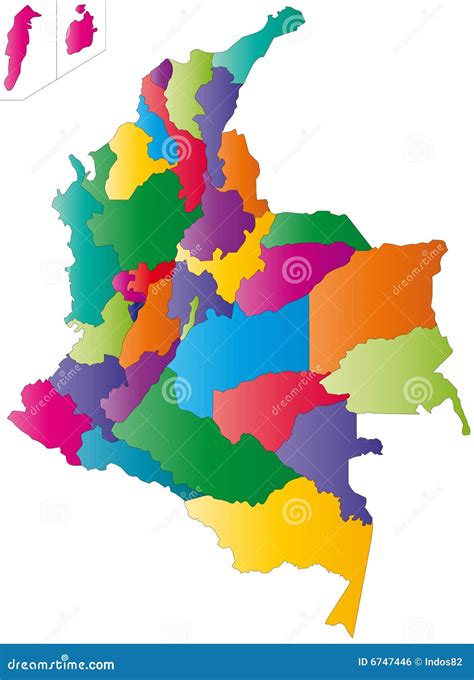 Colombia Map Royalty Free Stock Image Image 6747446