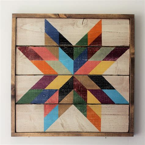 Image Of Framed Over Texas Star Barn Quilt Designs Painted Barn