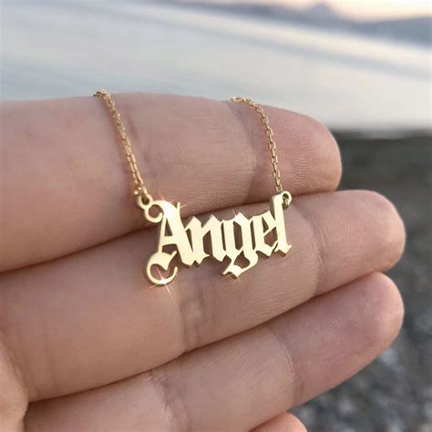 Custom Name Necklace By Sunecklace Dainty Name Necklace Etsy Norway