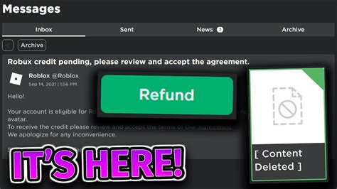 Roblox Refund Feature Is Here Youtube