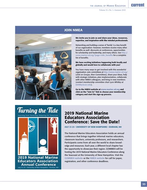 Pdf 2019 National Marine Educators Association Conference Save The Date