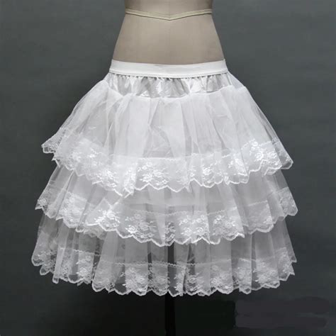 Short Petticoat With Lace Edge For Prom Wedding Dress Women A Line