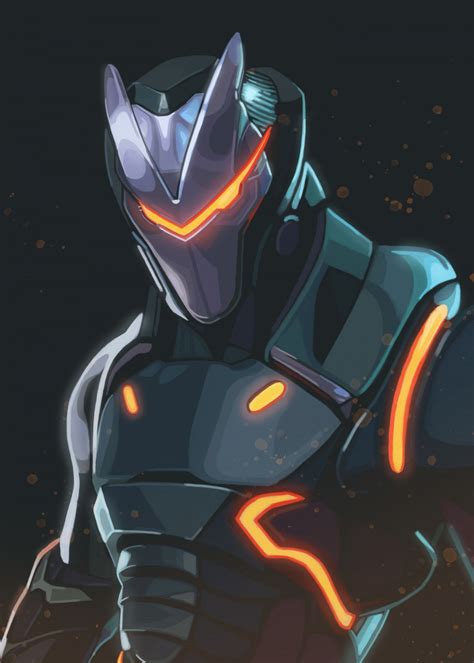 Fortnite Heroes Characters Omega Displate Artwork By Artist Waldemar