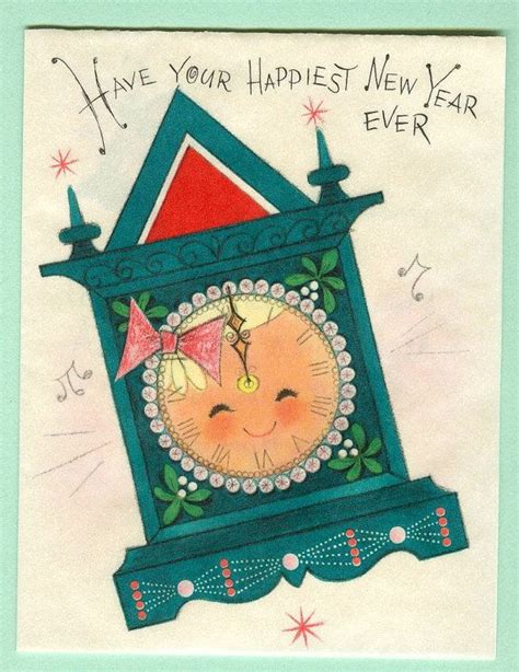 20 Odd And Awesome Vintage New Years Cards Vintage Holiday Cards